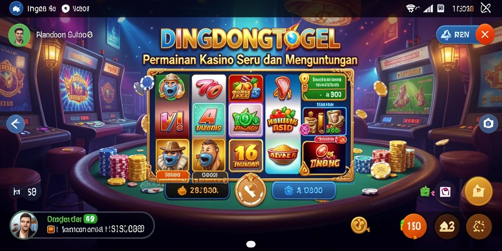 Screenshot DINGDONGTOGEL menampilkan gameplay Kasino yang seru dan interaktif.