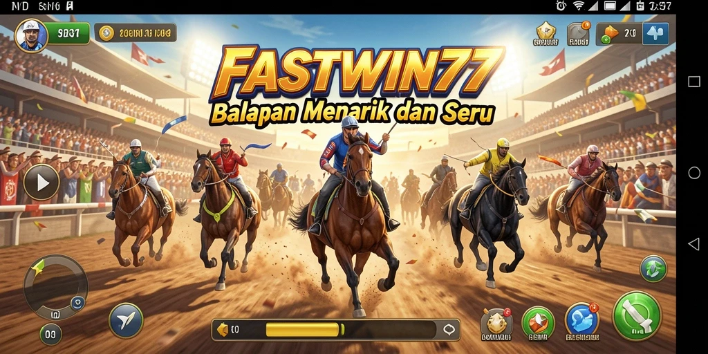 Screenshot FASTWIN77 menampilkan aksi balapan yang mendebarkan.