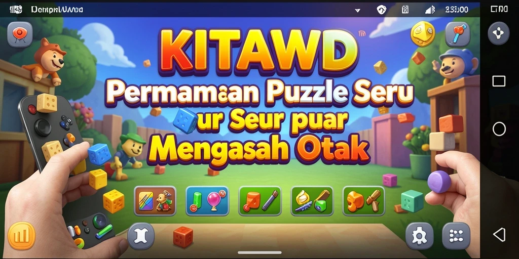 Screenshot gameplay KITAWD yang menampilkan puzzle yang menantang.
