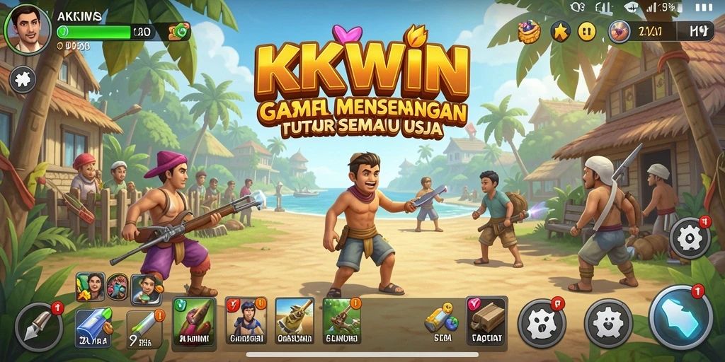 Tampilan menarik dari gameplay KKWIN yang seru dan menghibur.