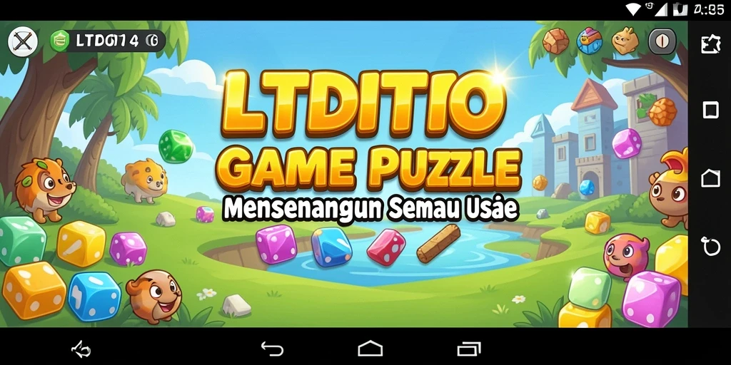 Screenshot gameplay LTDTOTO menampilkan tantangan Puzzle yang seru.