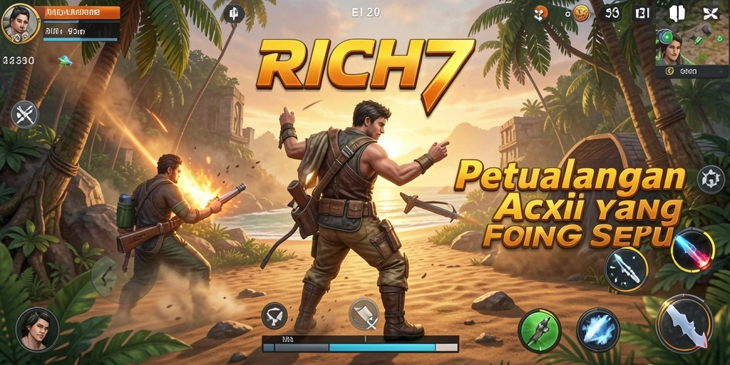 Screenshot RICH7 menampilkan aksi mendebarkan dan grafis yang menawan.